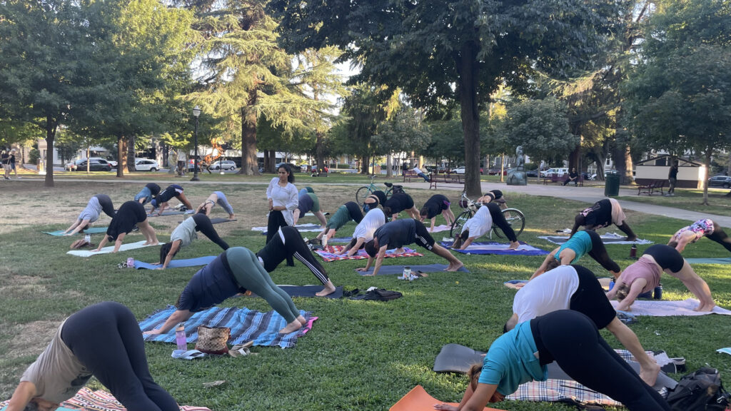 Our First Yoga Class in the USA