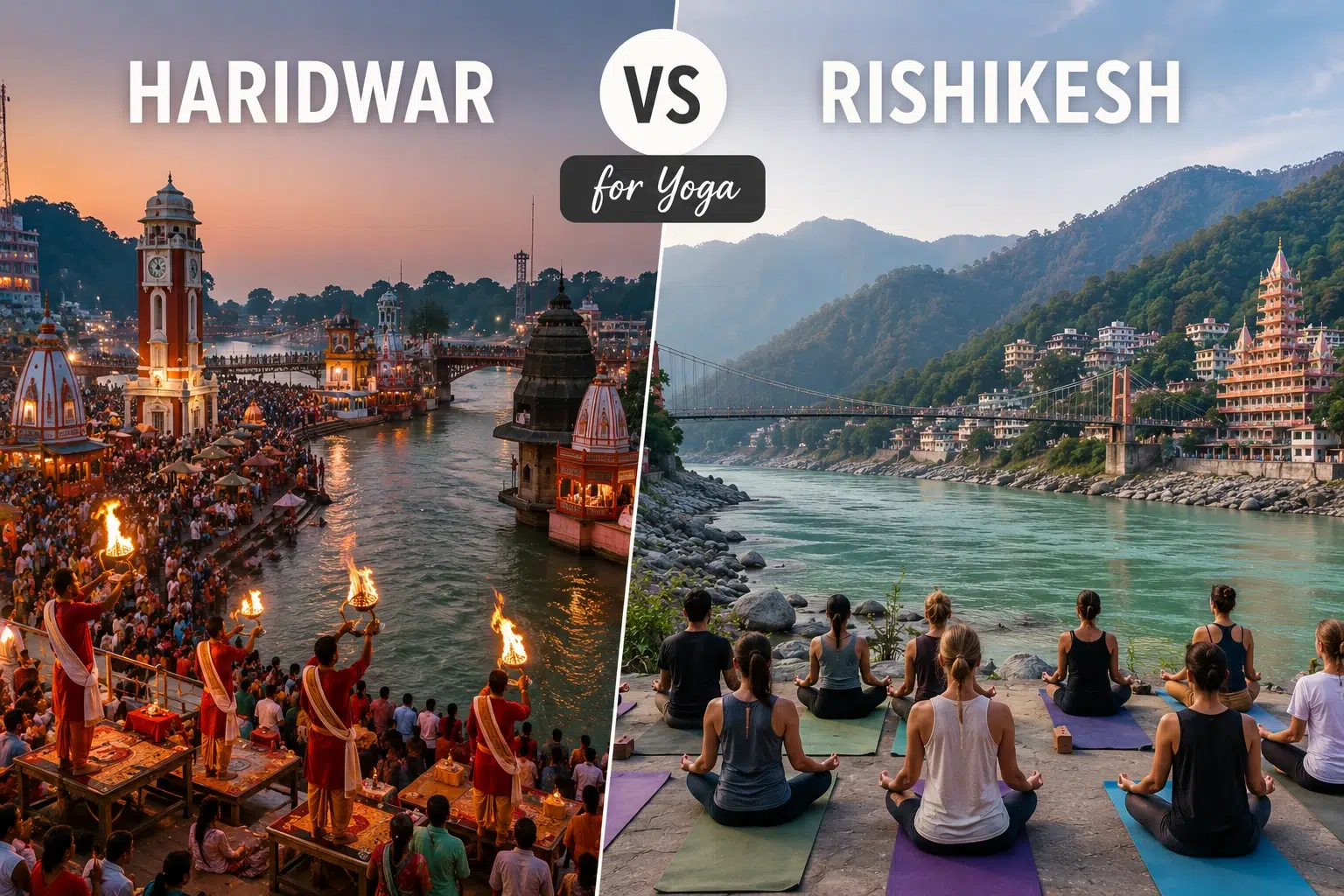 Haridwar vs Rishikesh for Yoga